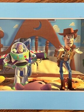 Vintage Disney Pixar Toy Story Original Print Poster Woody Buzz Lightyear 1996